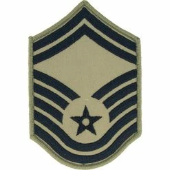 Cheap 👏 Exchange Select Air Force Rank SMSgt E-8 Subdued Large (ABU) ⭐