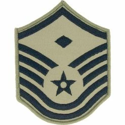 Promo 🌟 Exchange Select Air Force Rank MSgt 1st Sgt E-7 Subdued Small With Diamond (ABU) 🔥