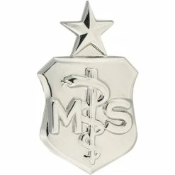 Best deal ❤️ Other Brands Air Force Senior Medical Service Badge, Mirror Finish, Regular Size 🌟