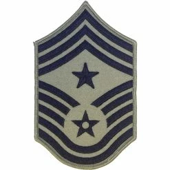 Flash Sale 😀 Exchange Select Air Force Command Chief Master Sergeant (CCM) Chevron With Star Sew-On, Small (ABU) 🔔