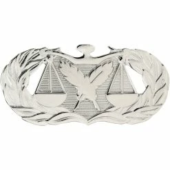 New 😀 Other Brands Air Force Basic Paralegal Badge, Mirror Finish, Regular Size ❤️