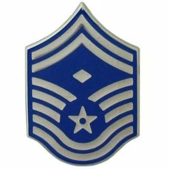Promo ❤️ Other Brands Air Force SMSgt With Diamond Metal Pin-On Rank ⭐