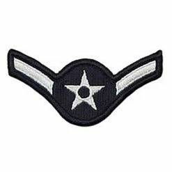 Deals ⭐ Other Brands Air Force Rank Amn E-2 Blue Chevron Large ❤️