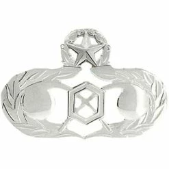Discount 🎁 Other Brands Air Force Master Emergency Management Badge, Mirror Finish, Midsize ✔️