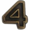 Top 10 ✔️ Other Brands Ribbon Attachments / Devices-Bronze Numeral 4, 3/16 In. 🔥 2 Top 10 ✔️ Other Brands Ribbon Attachments / Devices-Bronze Numeral 4, 3/16 In. 🔥 -Military Store unnamed file 513