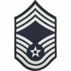 Best Sale 😉 Exchange Select Air Force CMSgt, Chevron Sew-On, Small Blue ⭐