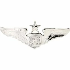 Outlet ⭐ Other Brands Air Force Senior Officer Aircrew Badge, Mirror Finish, Regular Size 🎁