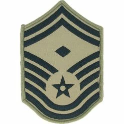 Hot Sale 👍 Other Brands Air Force Rank SMSgt 1st Sgt E-8 Subdued Large With Diamond (ABU) ✨
